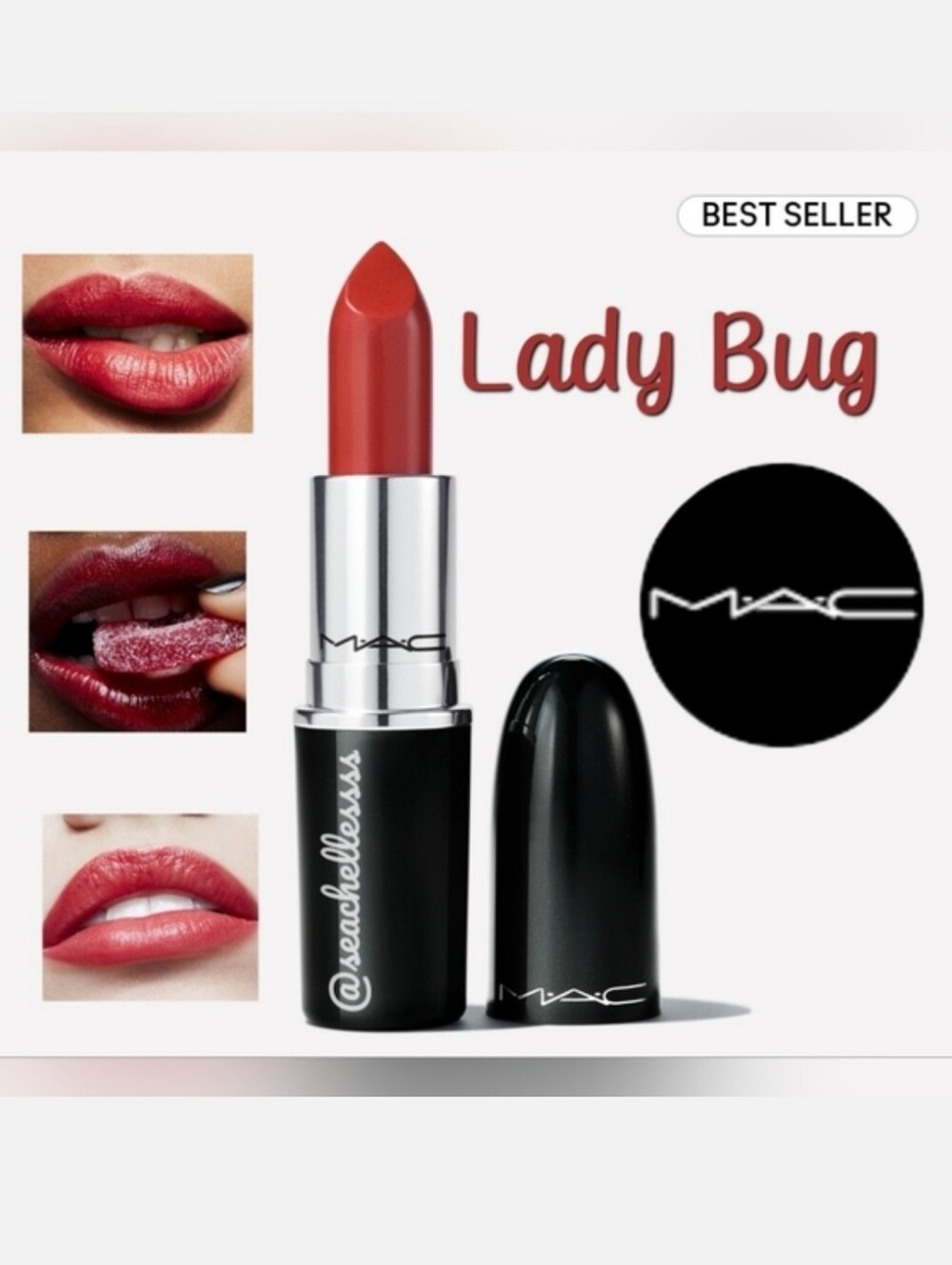 Lustre Lipstick Lady Bug Mac Cosmetics Brand New In Box Authentic